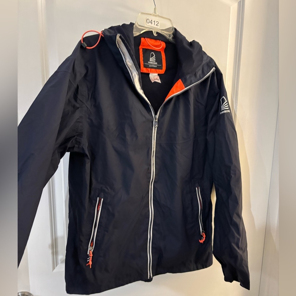 Woman’s Tribord Navy Windbreaker Jacket sz Small